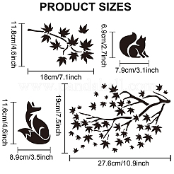 2Pcs 2 Styles Autumn PET Hollow Out Drawing Painting Stencils&nbsp;DIY-MA0001-03