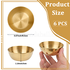 6Pcs Stainless Steel Dipping Bowls&nbsp;AJEW-CP0009-70G