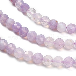 Natural Lavender Amethyst Beads Strands&nbsp;G-Z106-A03-4mm