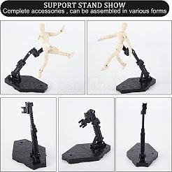 Plastic Assembled Action Figure Display Holders&nbsp;ODIS-WH0248-148
