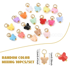 50Pcs Butterfly Opaque Acrylic Charms&nbsp;PALLOY-YW00148