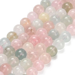 Natural Morganite Beads Strands&nbsp;G-H329-C10-8mm-A