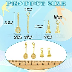 12Pcs 2 Styles Brass Pendants&nbsp;KK-CJ0004-49
