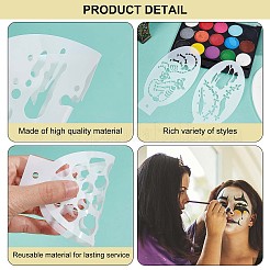 Plastic Face Paint Stencils&nbsp;DIY-WH0304-582F