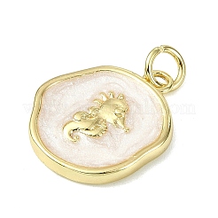 Ocean Theme Brass Enamel Pendants&nbsp;KK-H270-06G-01