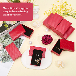 15Pcs Rhombus Textured Cardboard Jewelry Boxes&nbsp;CBOX-DJ0001-03C
