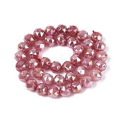 Anti-Tarnish Electroplate Glass Beads Strands&nbsp;GLAA-N064-10mm-14