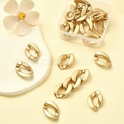 20Pcs Opaque Spray Painted Acrylic Linking Rings&nbsp;OACR-YW0001-53A