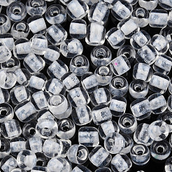 Glow in the Dark Luminous Transparent 8/0 Glass Seed Beads&nbsp;SEED-YWC0001-01H