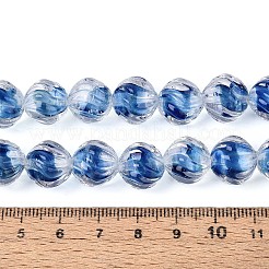 Textured Inner Flower Handmade Lampwork Beads&nbsp;LAMP-T024-07B