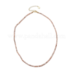 Natural Mixed Gemstone Faceted Cube Beaded Necklaces for Women&nbsp;NJEW-JN06285