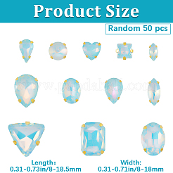 Glass Steel Claw Sew on Rhinestone&nbsp;FIND-WH20040-07G-02