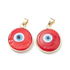 Handmade Evil Eye Lampwork Pendants&nbsp;LAMP-F031-02G