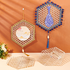 DIY Woven Bamboo Network&nbsp;FIND-WH0101-08