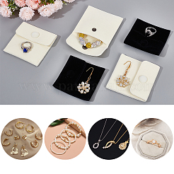 12Pcs 2 Colors Square Velvet Jewelry Bags&nbsp;TP-CP0001-02B