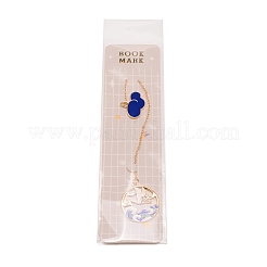 Crane Chain Exquisite Zinc Alloy Bookmark for Reader&nbsp;AJEW-TAC0032-01