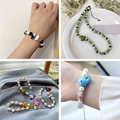 12Pcs 6 Style Handmade Bumpy Lampwork Beads Strands&nbsp;LAMP-BY0001-02