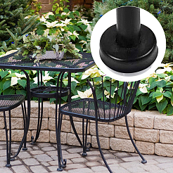 50Pcs 2 Colors Plastic Chair Leg Floor Protectors&nbsp;AJEW-ME0001-34
