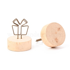 Theaceae Wood Business Cards Display Frame&nbsp;DJEW-H006-08