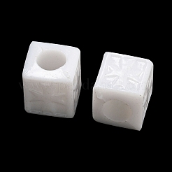 Opaque Acrylic European Beads&nbsp;SACR-L007-033B