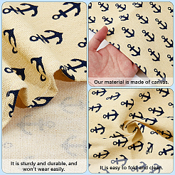 1Pc Anchor Pattern Chair Polycotton Cloth&nbsp;AJEW-GF0015-38G