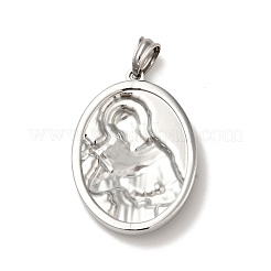 Tibetan Style 304 Stainless Steel Pendants&nbsp;STAS-G275-07AS