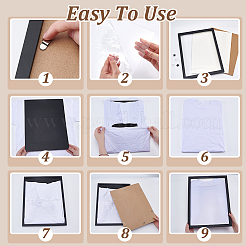 Rectangle Wood & Acrylic Cloth Storage Frames&nbsp;ODIS-WH0007-63