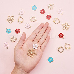 Alloy Enamel Pendants&nbsp;ENAM-SZ0001-09LG