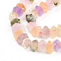 Natural Amethyst & Citrine & Rose Quartz & Prehnite Beads Strands&nbsp;G-N347-09A-12