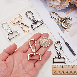 6Pcs 3 Colors Zinc Alloy Swivel Clasps&nbsp;FIND-SP0005-66C