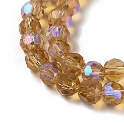 Electroplate Transparent Glass Beads Strands&nbsp;EGLA-A035-T4mm-L17