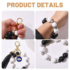 2Pcs Silicone Focal Beads Mobile Strap Keychains&nbsp;KEYC-CA00010