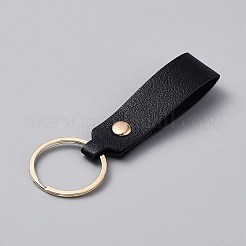 Iron & PU Leather Keychian&nbsp;KEYC-WH20005-01A