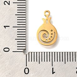 201 Stainless Steel Pendants&nbsp;STAS-R136-01G-04