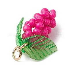Glass Seed Beaded Grape Pendants&nbsp;PALLOY-MZ00467