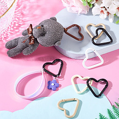 10Pcs 5 Colors Aluminum Spring Gate Rings&nbsp;KEYC-TA0004-77