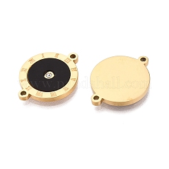 304 Stainless Steel Enamel Connector Charms&nbsp;STAS-Q111-09G