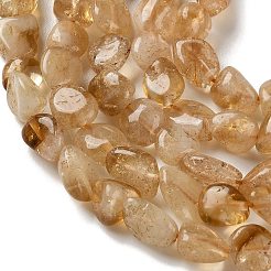 Natural Citrine(Heated) Beads Strands&nbsp;X-G-F827-A01-02