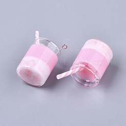 Glass Bottle Pendant Decorations&nbsp;GLAA-S181-13B
