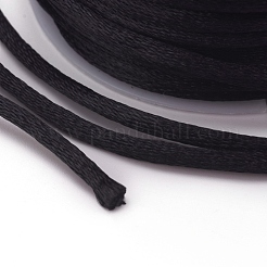 Nylon Satin Rattail Cords&nbsp;X-NWIR-L006-1mm-02
