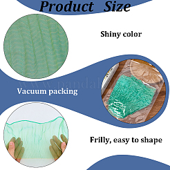 10 Yards Lucency Polyester Pleated Lace Trim&nbsp;OCOR-GF0004-74D