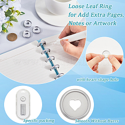 Hollow Heart ABS Plastic Loose Leaf Ring Round Binder Discs&nbsp;KY-SP0001-21A-02