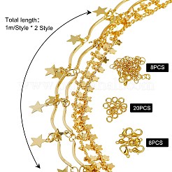 DIY Chain Necklace Making Kit&nbsp;DIY-SZ0001-54G