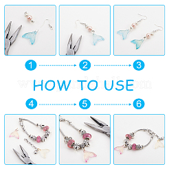 Transparent Spray Painted Glass Pendants&nbsp;GLAA-PH0007-62