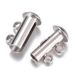 Tarnish Resistant 304 Stainless Steel Slide Lock Clasps&nbsp;STAS-G071-51P