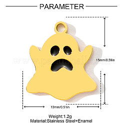 304 Stainless Steel Enamel Pendants&nbsp;STAS-OY001-80G