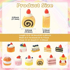 44Pcs 11 Styles Cake Miniature Ornaments&nbsp;DJEW-CJ0001-29