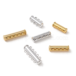 6Pcs 6 Styles Multi-Strand Brass Magnetic Slide Lock Clasps Set&nbsp;KK-FS0001-22