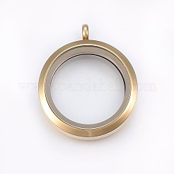 304 Stainless Steel Magnetic Floating Locket Pendants&nbsp;STAS-O103-35