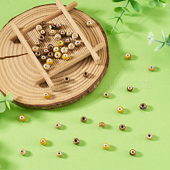 50Pcs 5 Colors Handmade Porcelain Beads&nbsp;PORC-TADJ0001-06B